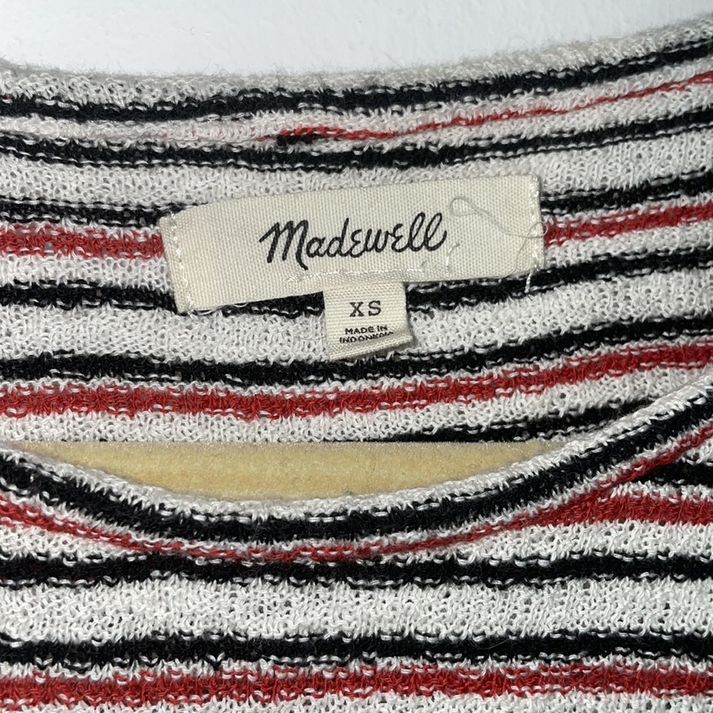 Madewell Superlight Jacquard Puff-Sleeve Tee in Stripe - Picture 6 of 8